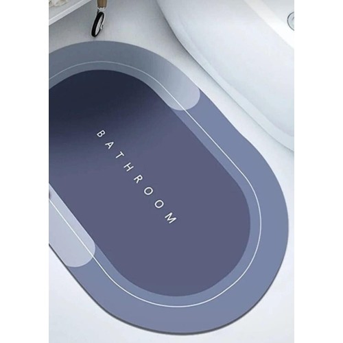 Süper Su Emici Kaymaz Tabanlı Nappa Banyo Paspası