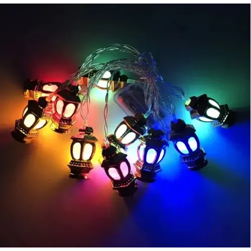20'li Kandil Feneri LED Işık (RGB, Pilli)