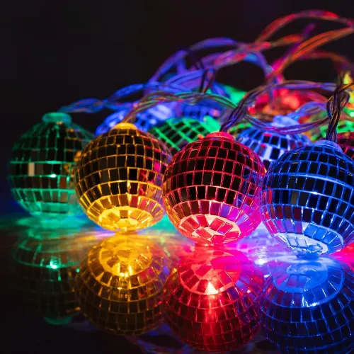 2m 10 LED Disko Topu RGB Şerit Lamba