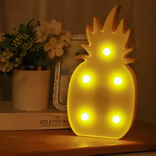 Led Işıklı Ananas Gece Lambası